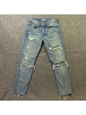 GRLFRND Karolina High Rise Straight Crop Jeans Women's Sz 26 A Little More Love